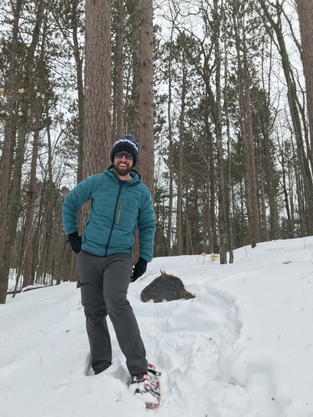 Paul posing on WI trail