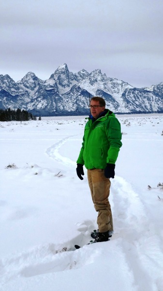 Out in the Tetons with the original field pants by Mountain Khakis.