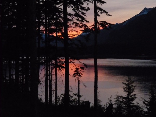 Sunset over Lutak Inlet & Chilkoot Lake