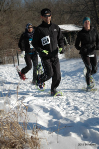 This Fast 5 Km trio enjoyed a new creative course at Winteriffic