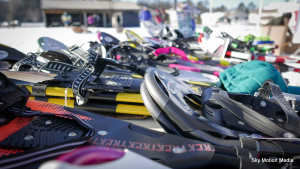 Lots of snowshoes at the national championships (Eau Claire 2015)
