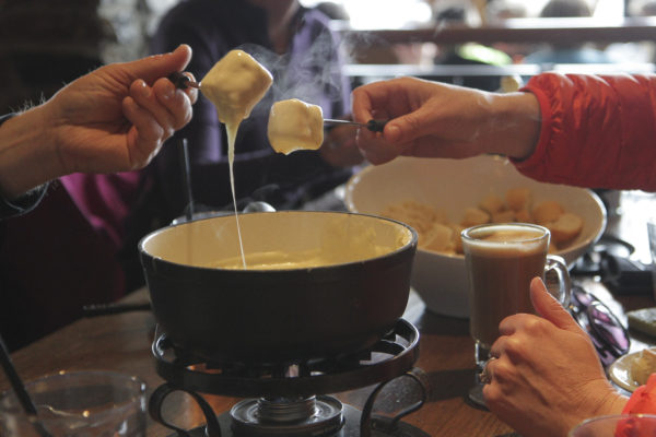 Fondue at Sunshine Village