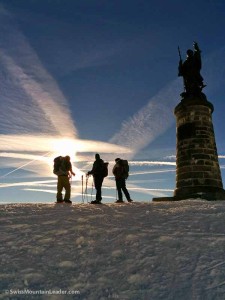 6 Jan 2015 - statue of St Bernard, Swiss/Italian border