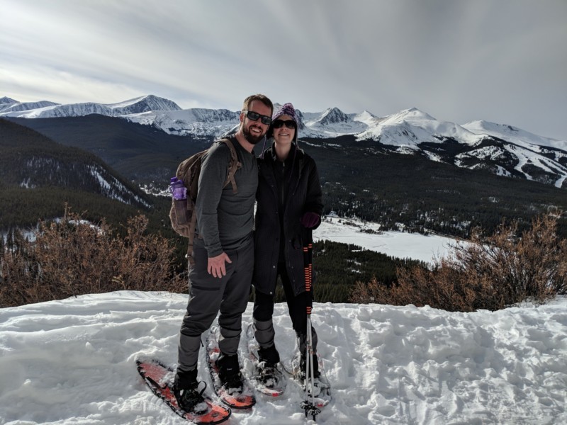 owners of Snowshoe Mag snowshoeing in Breckenridge Colorado