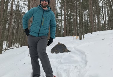 man posing on WI trail