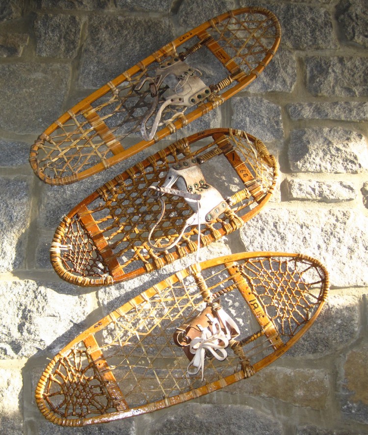 traditional snowshoes- lenticular frames
