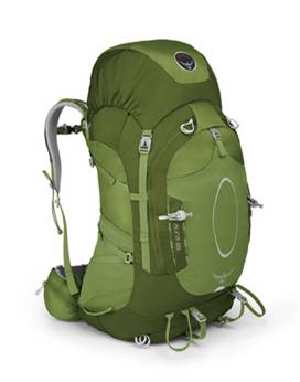 product photo: Aura 65 Osprey backpack