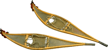 wooden snowshoes