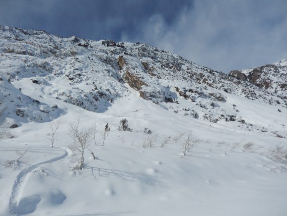 rockface with tracks, Silver Lake CA