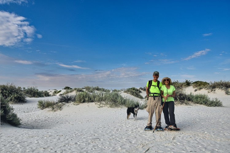 sandshoeing in White Sands National Park