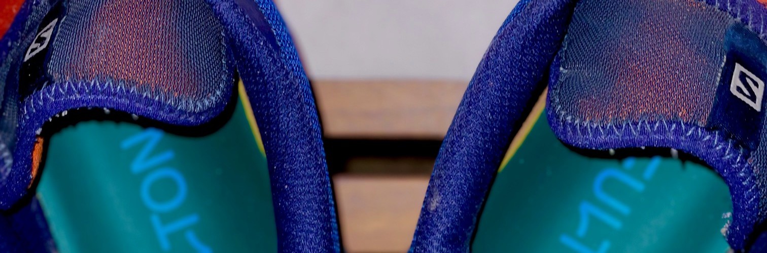 Fulton insoles in shoes with happy sign behind them