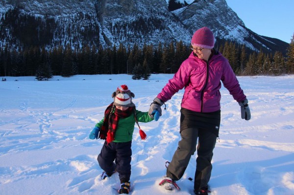 Family Snowshoeing