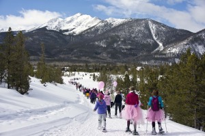 Snowshoe fun at the 2013 Romp to Stomp race.