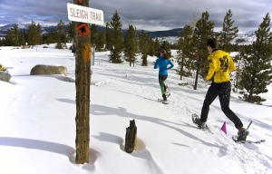 Frisco Nordic Center Snowshoeing. 