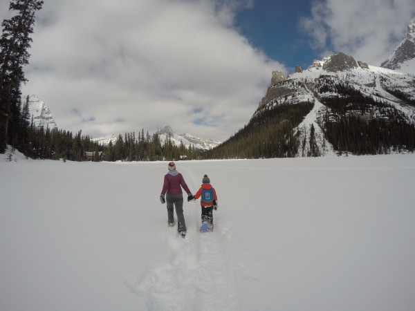 Spring Snowshoeing at Lake O'Hara