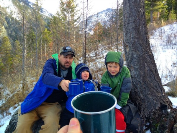 Cheers to a good day in the woods! 