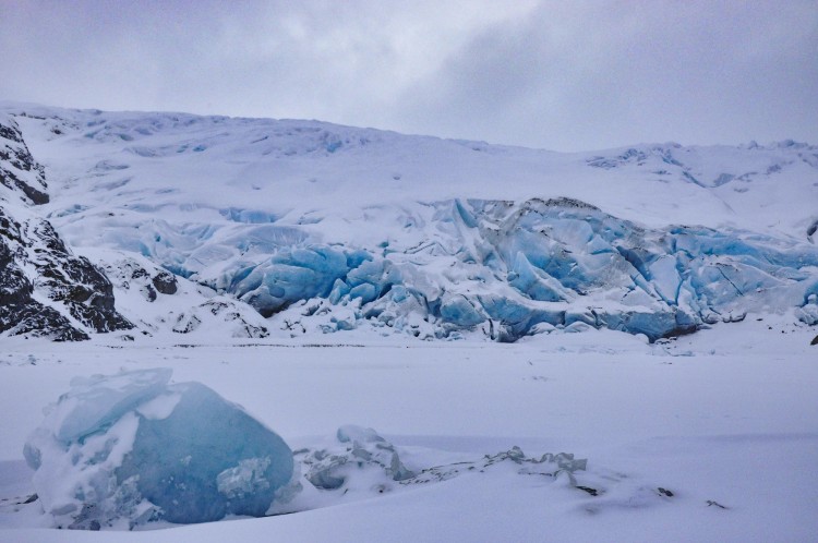 dying glaciers: glacier near Portage Alaska