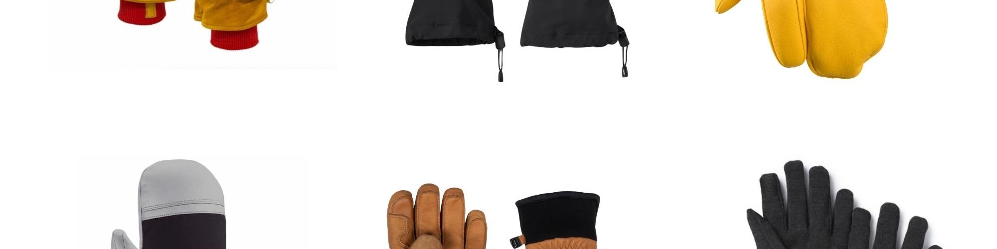 glove compilation of six pairs of gloves