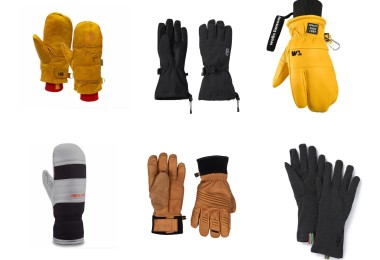 glove compilation of six pairs of gloves