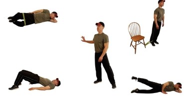 hip exercise compilation background removed