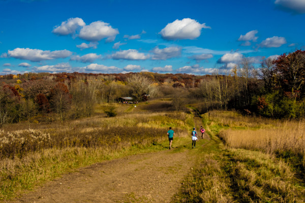 The course cleaned up nicely as runners dropped into the Horse Camp Aid Station later in the day