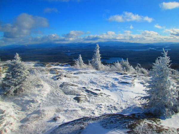 The glory of snow and clear skies on St. Regis. Photo Credit: Tim Moody 