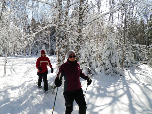 snowshoeing St. John River