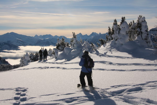 Snowshoeing at Sunshine Village