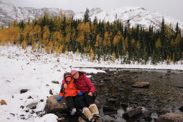 Early season snow at Pocaterra Tarn