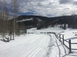 Nordic trails at Snowshoe Mountain Ranch. 