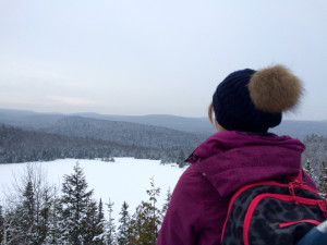 Taking in the view of Lac Soliatire in Mauricie National Park Jenn Smith Nelson