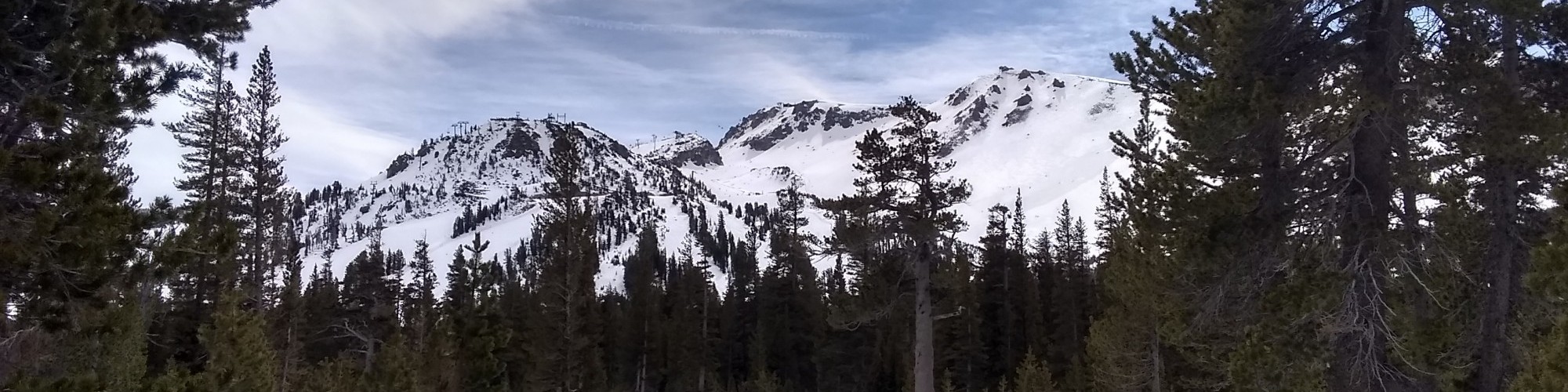 view near Mammoth Mountain, CA