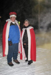 Linda Jackson and Steve Racette presided over the race as the Queen and King of the carnival.