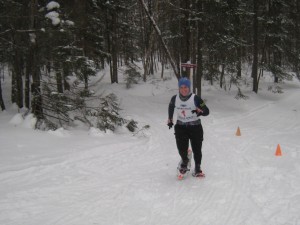 Colleen Porter was all smiles as she headed for the home stretch.