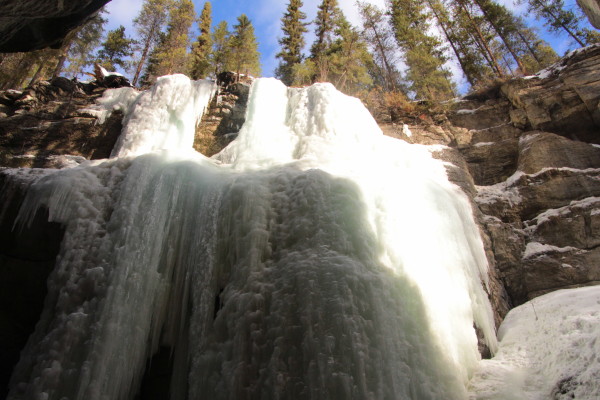Ice Falls in Maligne Canyon