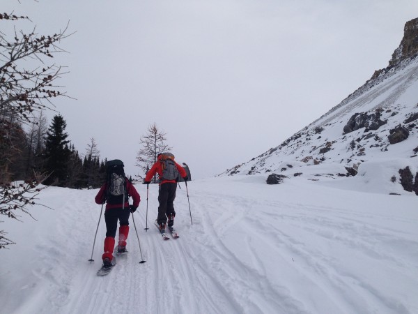 The climb up Boulder Pass