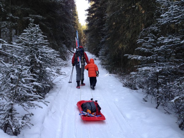 Hiking the lower part of the Red Earth Creek Trail