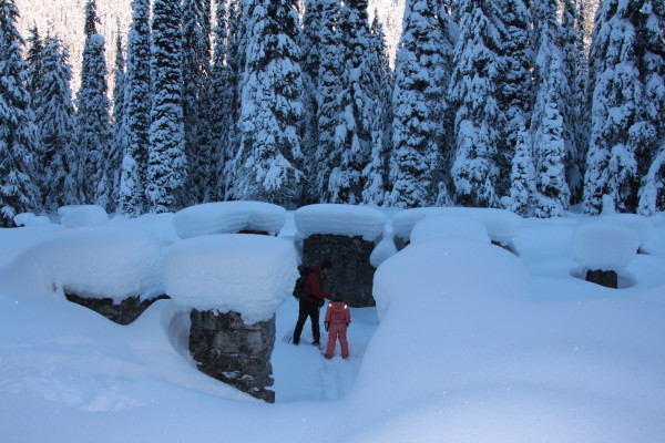 Exploring the historic Glacier House ruins at Rogers Pass