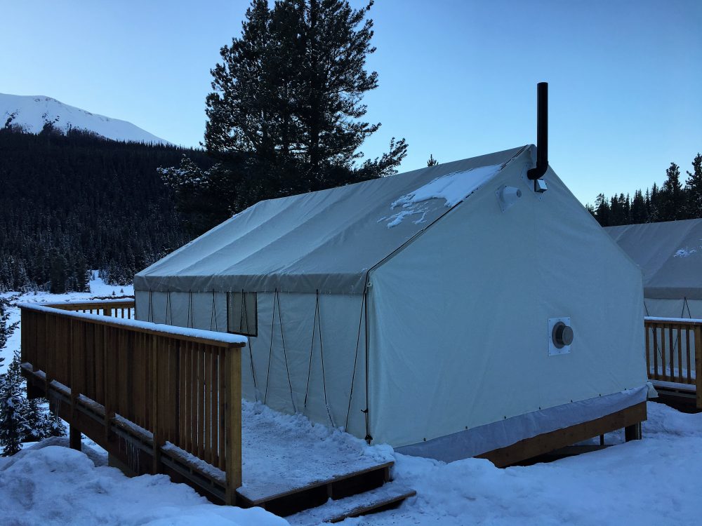 tent at Mt. Engadine Lodge