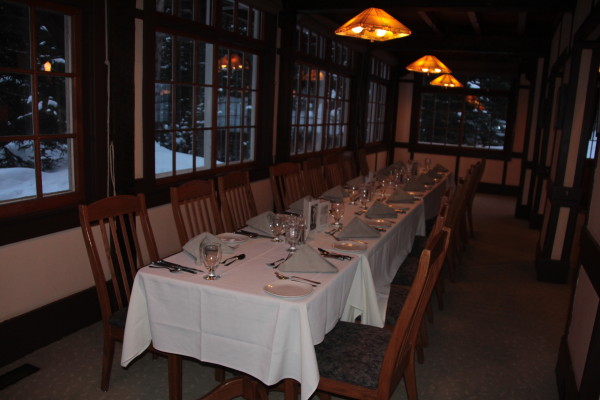 The Lake O'Hara dining room