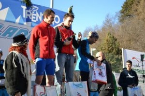 Ricard (L)  and Boudalia (R) celebrate with gold medalist, Baldaccini in the middle (Photo courtesy Jordan Elmore)