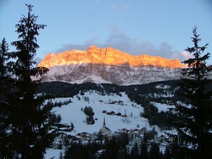 Sunset on Santa Croce rock