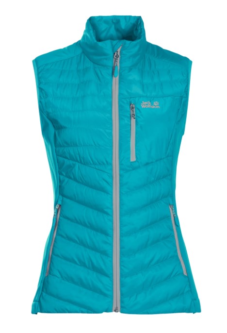 gifts for mom product photo: Jack Wolfskin Routeburn Vest aqua blue