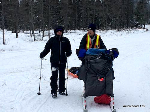 The Arrowhead version of a winter's wagon train