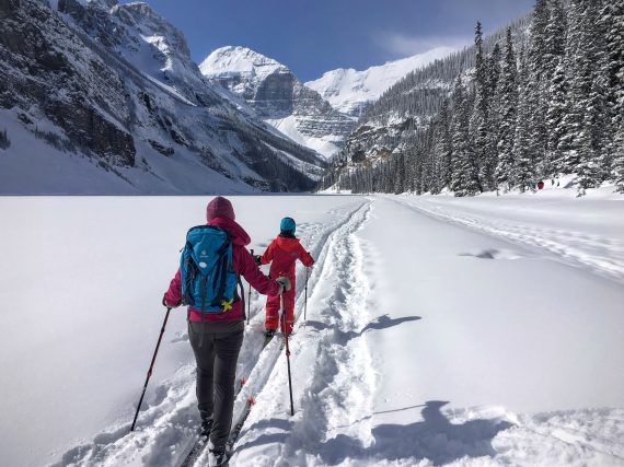 ski and snowshoe tracks- trail etiquette