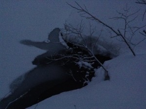 Large Nosed Man in the Frozen Pond