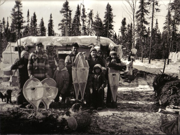 Mistassini Cree family in hunting camp-Winter 1979. Photo courtesy of Henri Vaillancourt