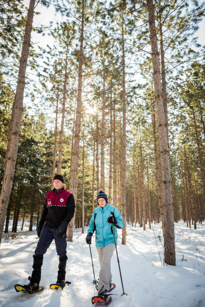 Nine Mile Forest, snowshoeing 07