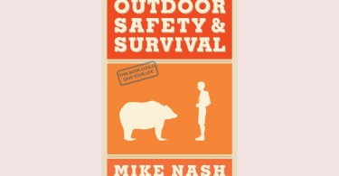 outdoor safety and survival book on light background