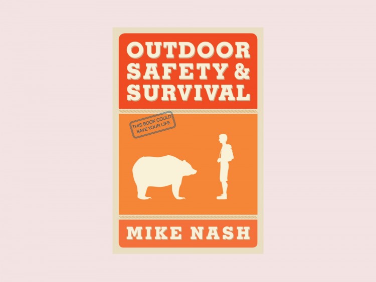 outdoor safety and survival book on light background